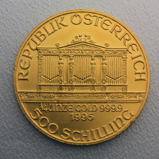 1/4 oz Wiener Philharmoniker Goldmünze